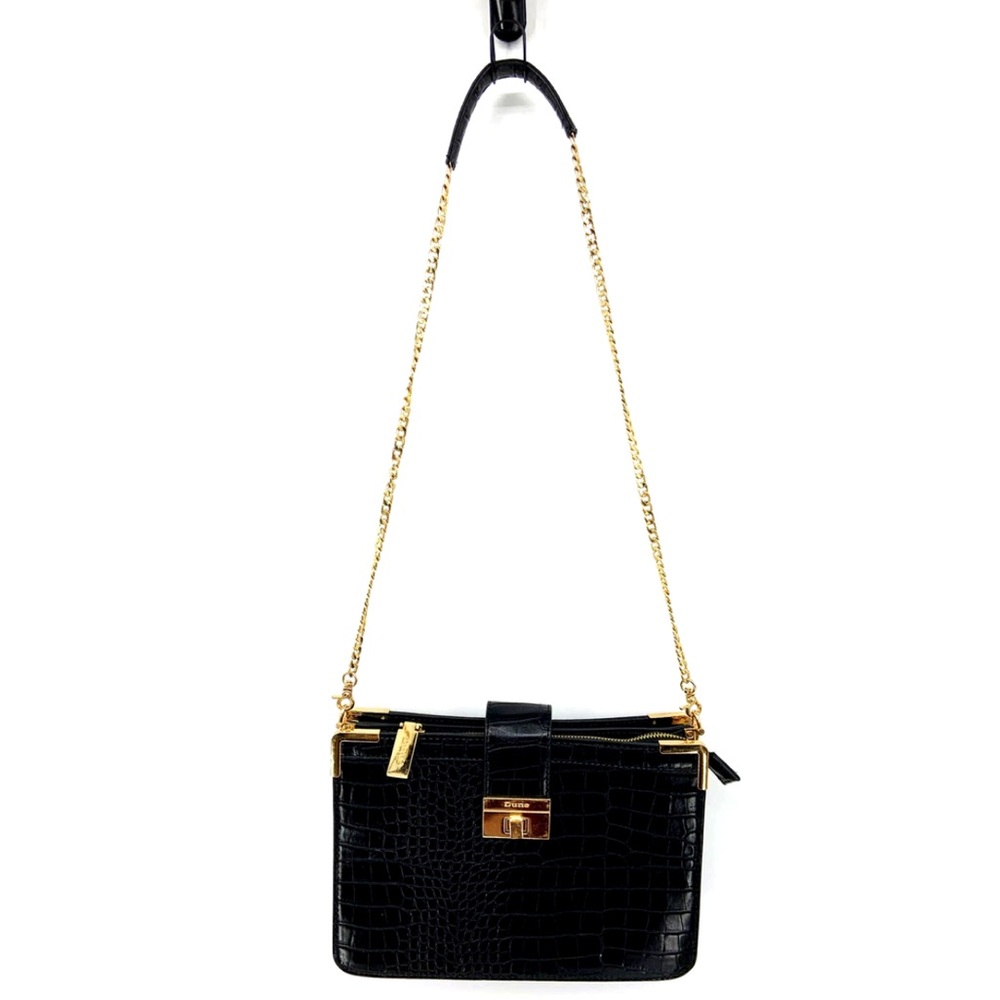 Black purse by DUNE London black shoulder bag - silver chain sling bag